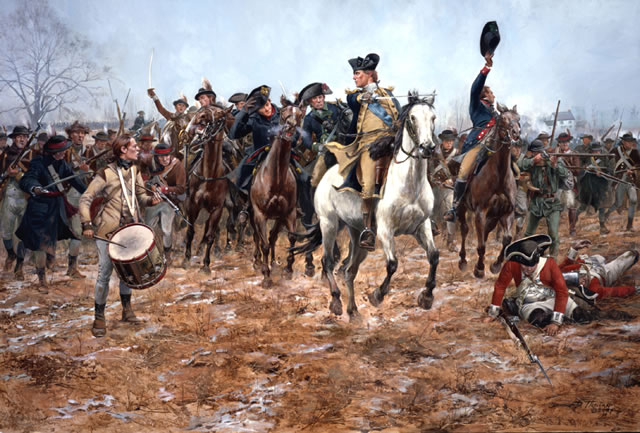 "Washington at the Battle of Princeton 1777" by Don Troiani